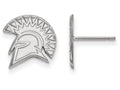 LogoArt Sterling Silver San Jose State University Small Post Earrings