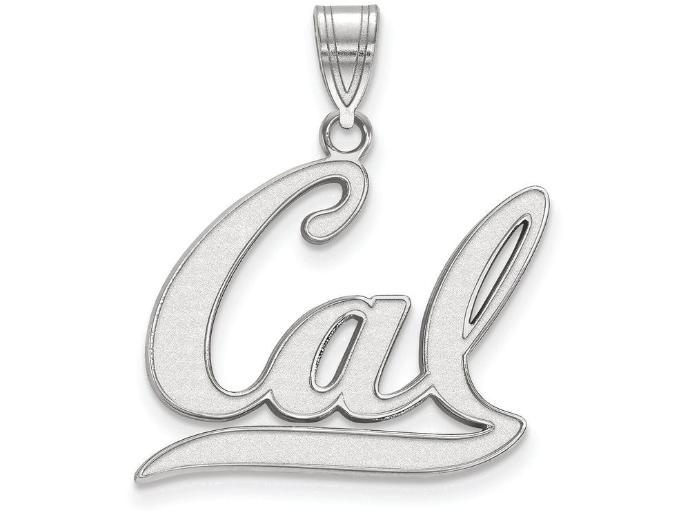 LogoArt Sterling Silver University Of California Berkeley Large Pendant Necklace