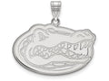 LogoArt Sterling Silver University Of Florida Large Pendant Necklace