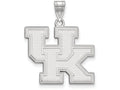 LogoArt Sterling Silver University Of Kentucky Large Pendant Necklace