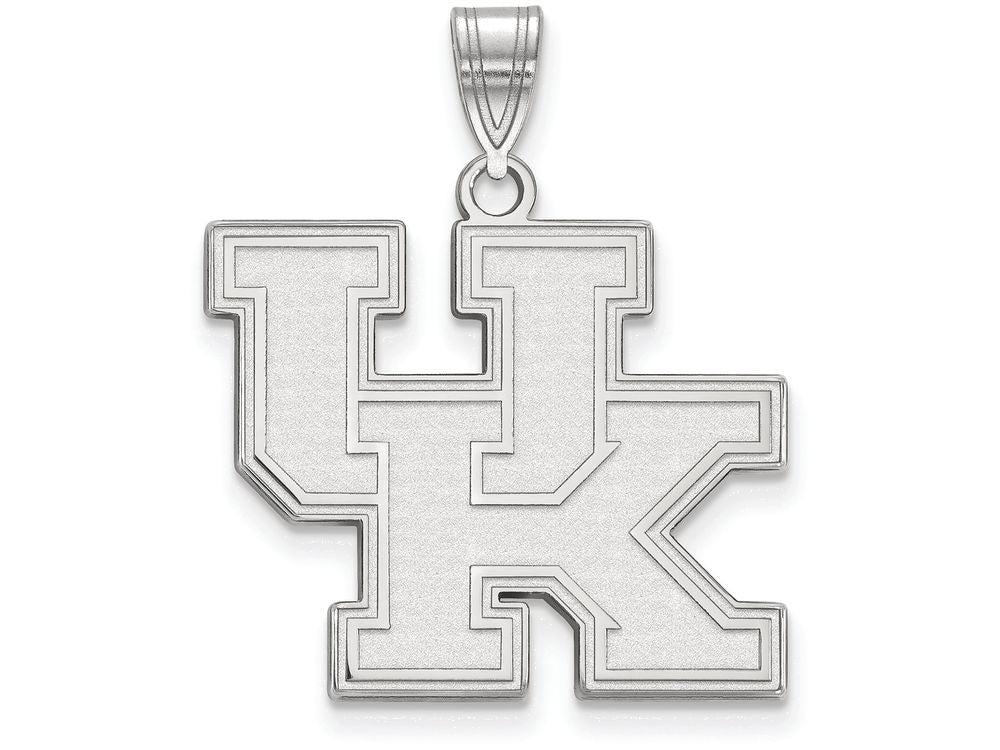 LogoArt Sterling Silver University Of Kentucky Large Pendant Necklace