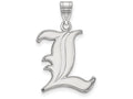 LogoArt Sterling Silver University Of Louisville Large Pendant Necklace