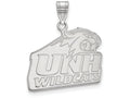 LogoArt Sterling Silver University Of New Hampshire Large Pendant Necklace