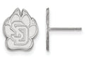 LogoArt Sterling Silver University Of South Dakota Small Post Earrings