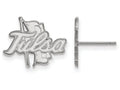 LogoArt Sterling Silver The University Of Tulsa Small Post Earrings