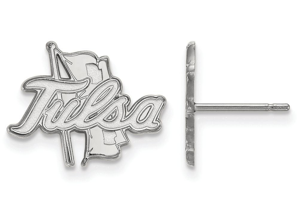 LogoArt Sterling Silver The University Of Tulsa Small Post Earrings