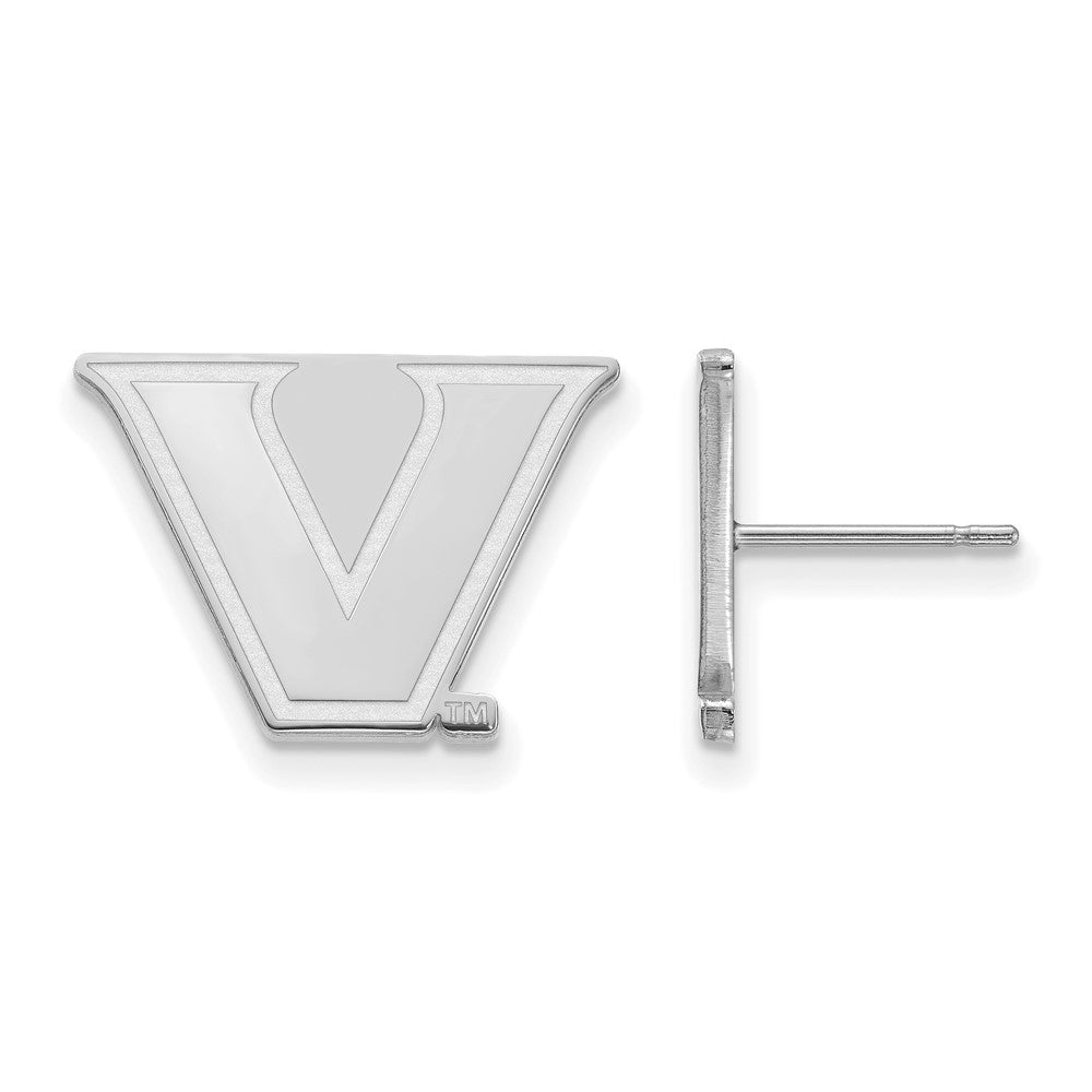 LogoArt Sterling Silver Vanderbilt University Small Post Earrings