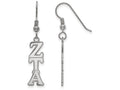 LogoArt Sterling Silver Zeta Tau Alpha Dangle Medium Earrings