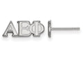 LogoArt Sterling Silver Alpha Epsilon Phi Extra Small Post Earrings