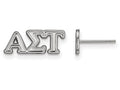 LogoArt Sterling Silver Alpha Sigma Tau Extra Small Post Earrings
