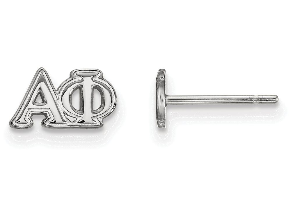 LogoArt Sterling Silver Alpha Phi Extra Small Post Earrings