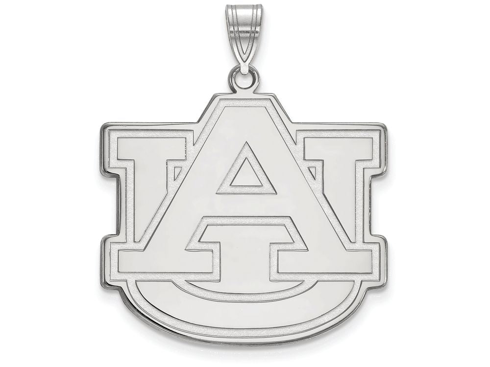 LogoArt Sterling Silver Auburn University XL Pendant Necklace