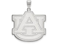 LogoArt Sterling Silver Auburn University XL Pendant Necklace
