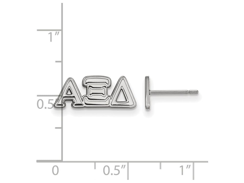 LogoArt Sterling Silver Alpha Xi Delta Extra Small Post Earrings