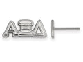 LogoArt Sterling Silver Alpha Xi Delta Extra Small Post Earrings