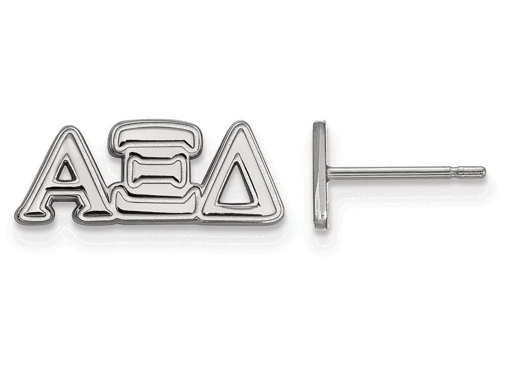 LogoArt Sterling Silver Alpha Xi Delta Extra Small Post Earrings