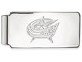 Logoart Nhl 925 Sterling Silver Columbus Blue Jackets Money Clip