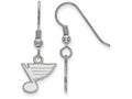 LogoArt Sterling Silver St. Louis Blues Xs Dangle Earrings Wire