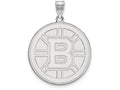 LogoArt Sterling Silver Boston Bruins XL Pendant Necklace
