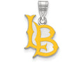 Logoart 925 Sterling Silver California State University, Long Beach Medium Enamel Pendant