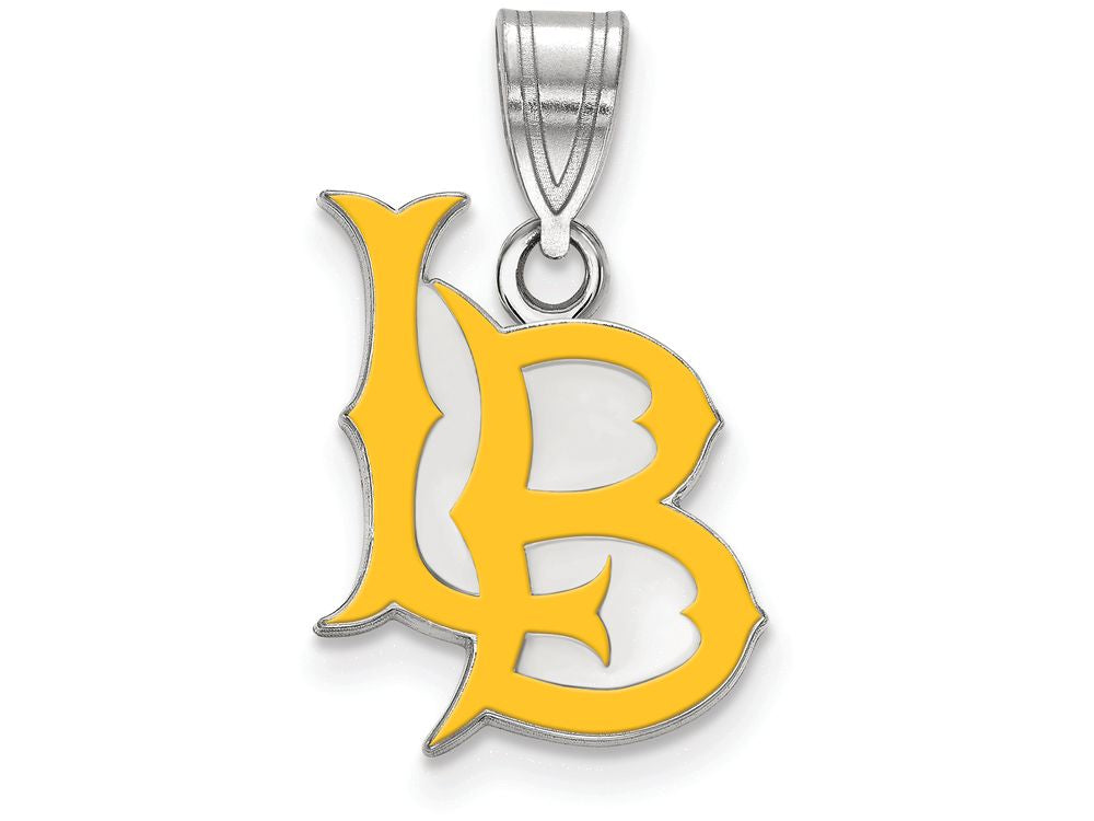 Logoart 925 Sterling Silver California State University, Long Beach Medium Enamel Pendant