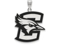 LogoArt Sterling Silver Creighton University XL Enamel Pendant Necklace