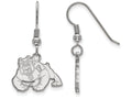 LogoArt Sterling Silver California State University Fresno Small Dangle Earrings Wire