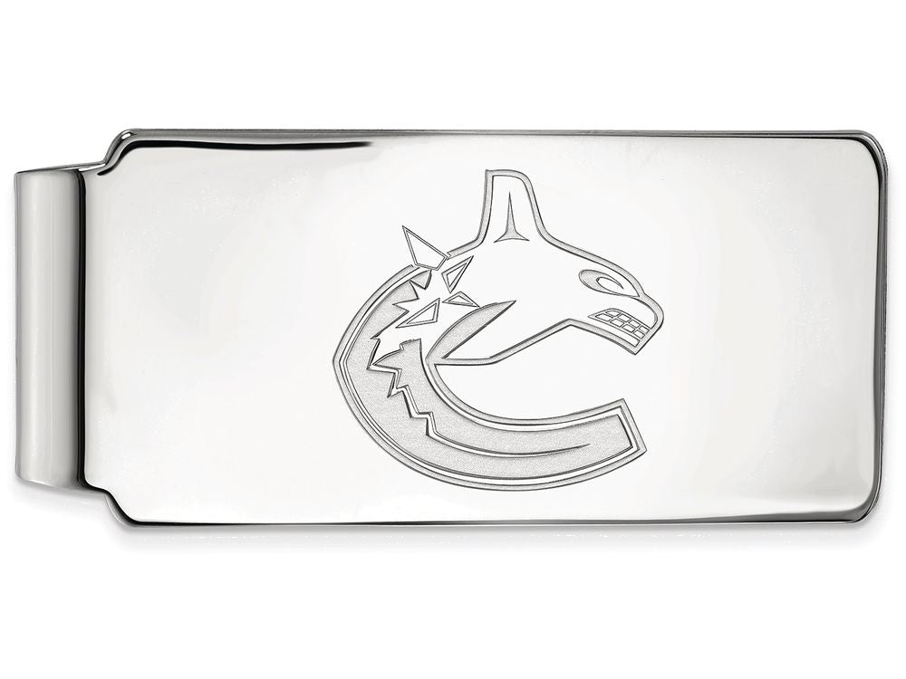 Logoart Nhl 925 Sterling Silver Vancouver Canucks Money Clip