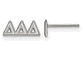 LogoArt Sterling Silver Delta Delta Delta Extra Small Post Earrings