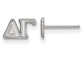 LogoArt Sterling Silver Delta Gamma Extra Small Post Earrings