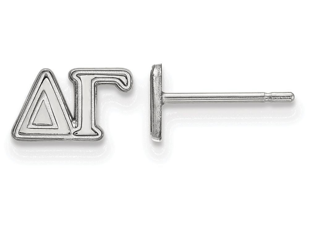 LogoArt Sterling Silver Delta Gamma Extra Small Post Earrings