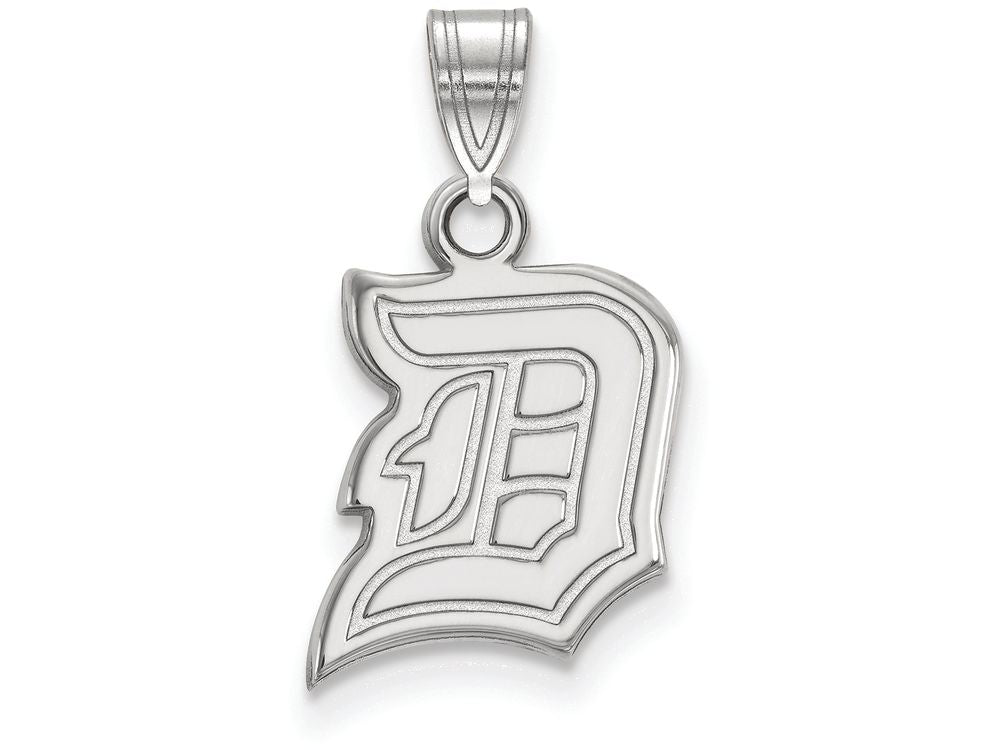 LogoArt Sterling Silver Duquesne University Small Pendant Necklace