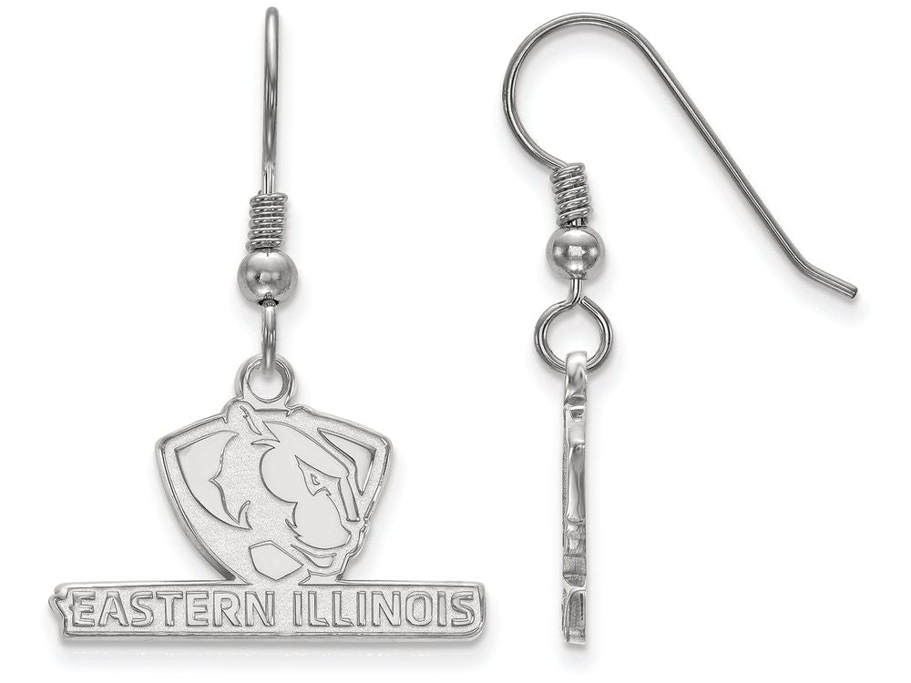 LogoArt Sterling Silver Eastern Illinois University Small Dangle Earrings Wire