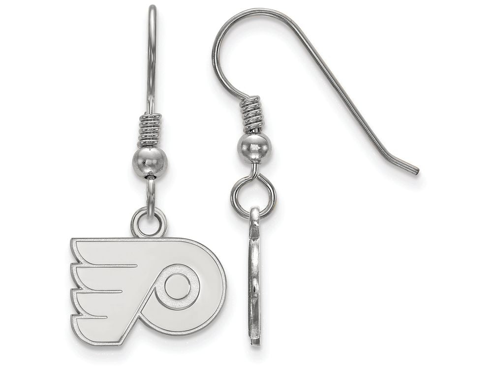 LogoArt Sterling Silver Philadelphia Flyers Xs Dangle Earrings Wire