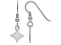 LogoArt Sterling Silver Furman University Xs Dangle Earrings Wire