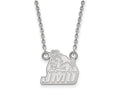 LogoArt Sterling Silver James Madison University Small Pendant Necklace