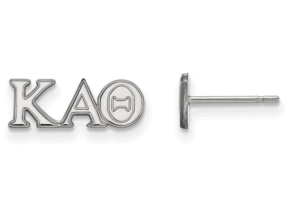 LogoArt Sterling Silver Kappa Alpha Theta Extra Small Post Earrings