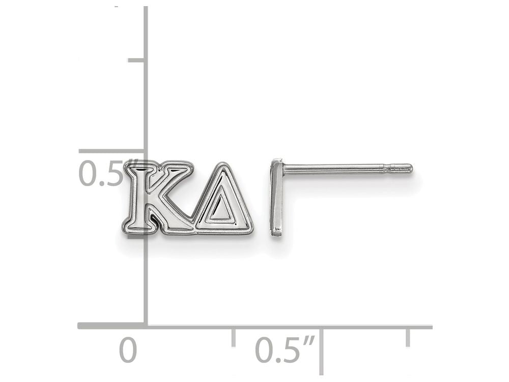 LogoArt Sterling Silver Kappa Delta Extra Small Post Earrings