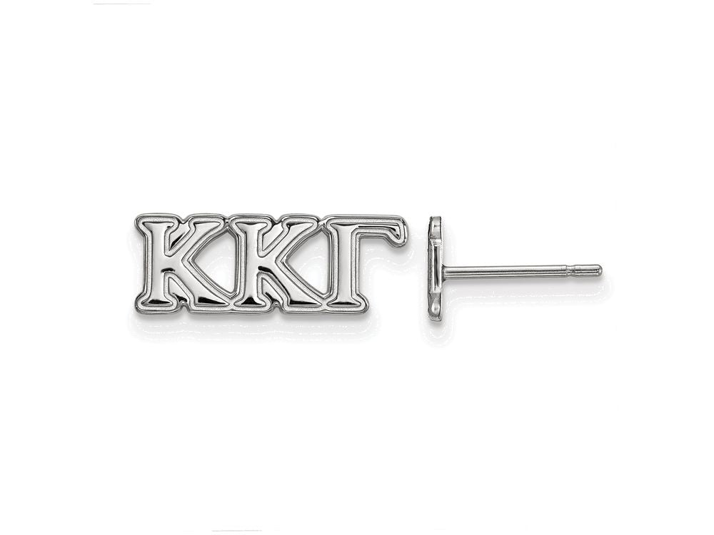 LogoArt Sterling Silver Kappa Kappa Gamma Extra Small Post Earrings