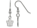 LogoArt Sterling Silver Toronto Maple Leafs Xs Dangle Earrings Wire