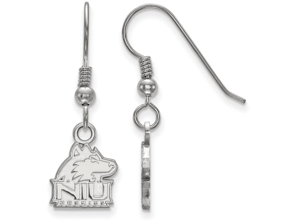 LogoArt Sterling Silver Northern Illinois University Xs Dangle Earrings Wire