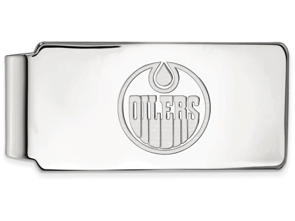 Logoart Nhl 925 Sterling Silver Edmonton Oilers Money Clip