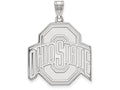LogoArt Sterling Silver Ohio State University XL Pendant Necklace
