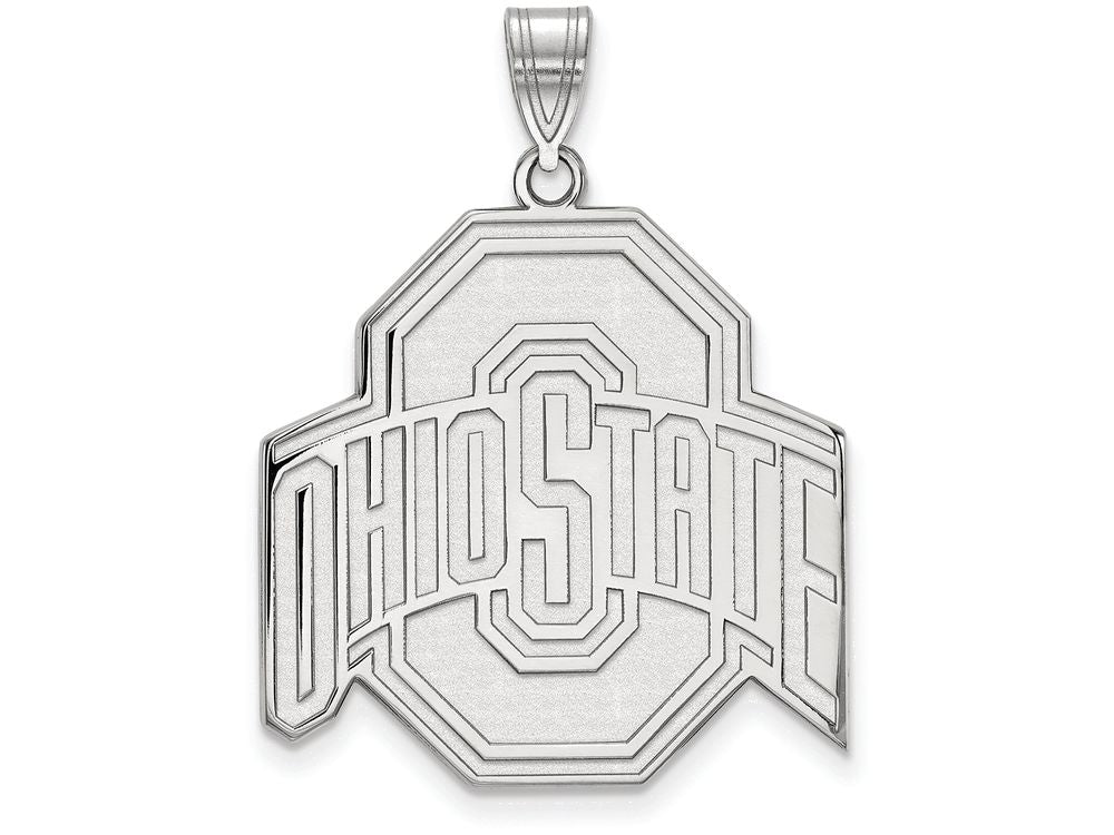 LogoArt Sterling Silver Ohio State University XL Pendant Necklace