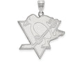 LogoArt Sterling Silver Pittsburgh Penguins XL Pendant Necklace