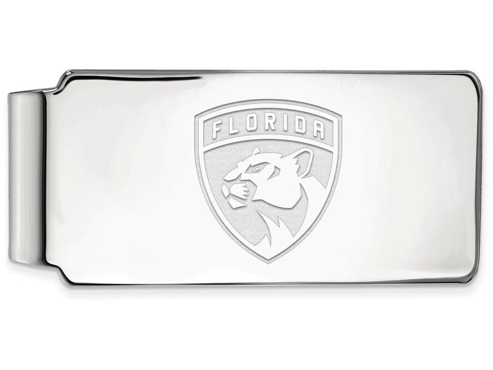 Logoart Nhl 925 Sterling Silver Florida Panthers Money Clip