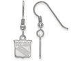 LogoArt Sterling Silver New York Rangers Xs Dangle Earrings Wire
