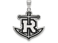 LogoArt Sterling Silver Rollins College XL Enamel Pendant Necklace