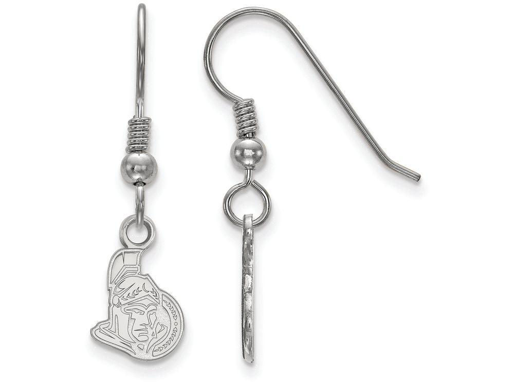 LogoArt Sterling Silver Ottawa Senators Xs Dangle Earrings Wire