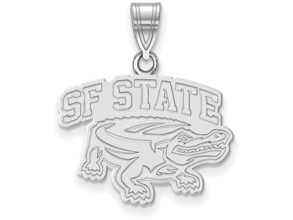 Logoart 925 Sterling Silver San Francisco State University Medium Pendant